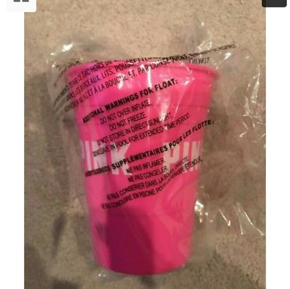 VICTORIA SECRET PINK PIZZA FLOATIE W/CUP - Picture 4 of 4